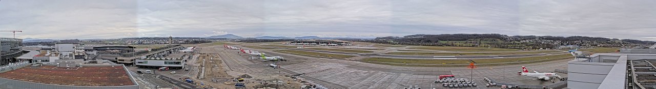 Zurich Airport Operation Center Live Webcam monitoring real-time airport activities at ZRH/LSZH